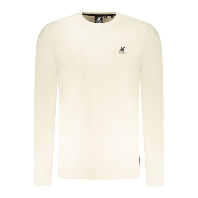 U.S. Grand Beige Cotton Men T-Shirt