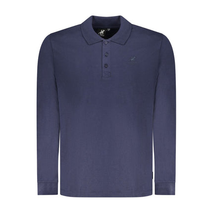 U.S. Grand Blu Cotton Men Polo