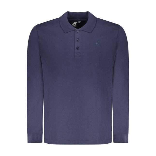 U.S. Grand Blu Cotton Men Polo