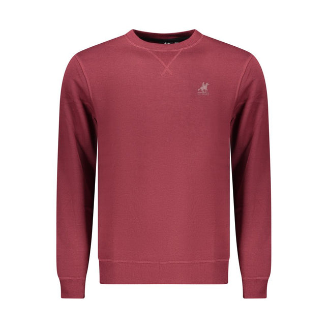 U.S. Grand Red Polyester Men Sweatshirt
