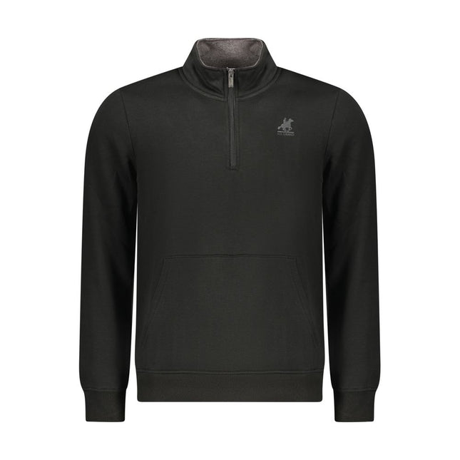 U.S. Grand Black Polyester Men Sweatshirt