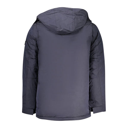 U.S. Grand Blue Polyester Men's Parka Jacket