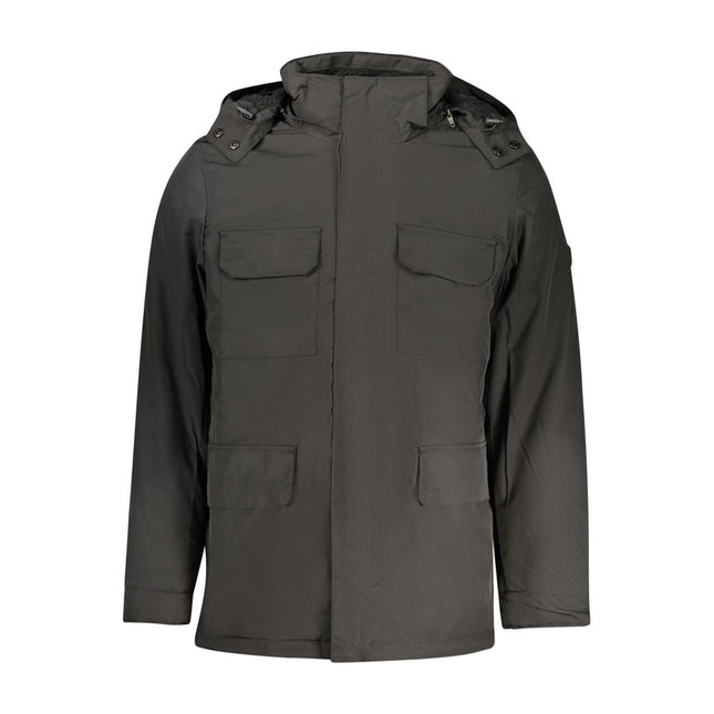 U.S. Grand Black Polyester Mens Jacket