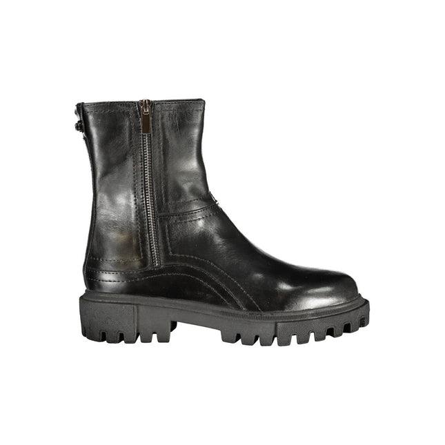 Cafenoir Black Leather Women Boot