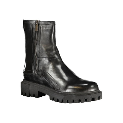 Cafenoir Black Leather Women Boot