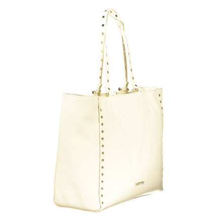 Cafenoir Beige Polyurethane Women's Shoulder Bag