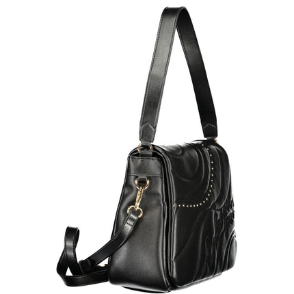 Cafenoir Black Polyurethane Women Shoulder Bag