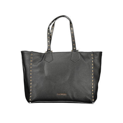 Cafenoir Black Polyurethane Women Shoulder Bag