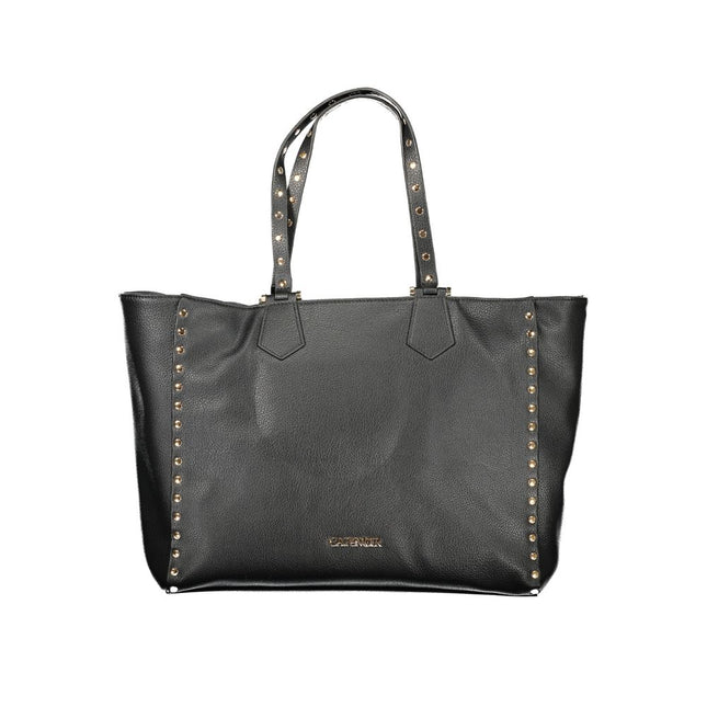 Cafenoir Black Polyurethane Women Shoulder Bag