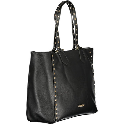 Cafenoir Black Polyurethane Women Shoulder Bag