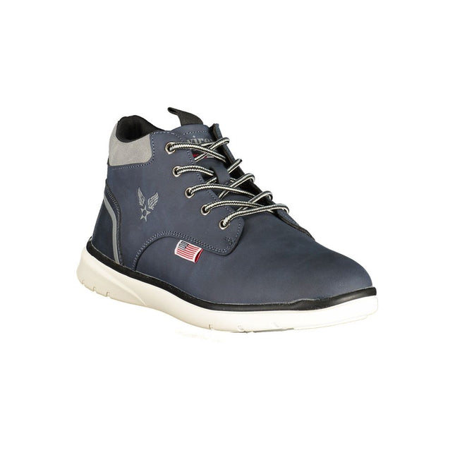 Avirex Blue Polyurethane Men Ankle Boot Avirex