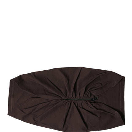 Dolce & Gabbana Brown Viscose Wide Belt Waist Cummerband Men
