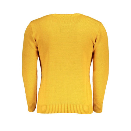 U.S. Grand Yellow Acrylic Men Sweater