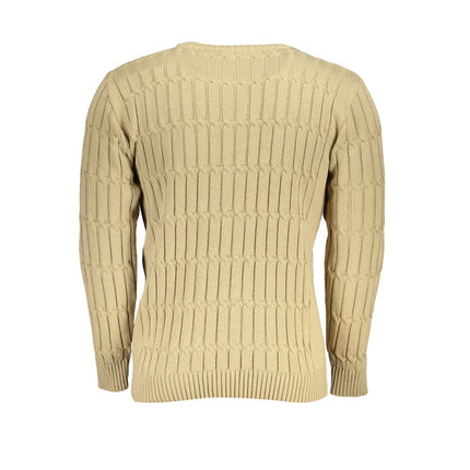 U.S. Grand Beige Acrylic Men Sweater