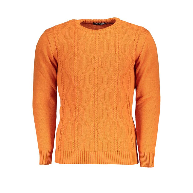 U.S. Grand Arancione Acrylic Men Sweater