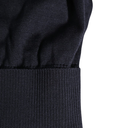 Dolce & Gabbana Black Solid Wool Knitted Winter Beanie Cap Hat
