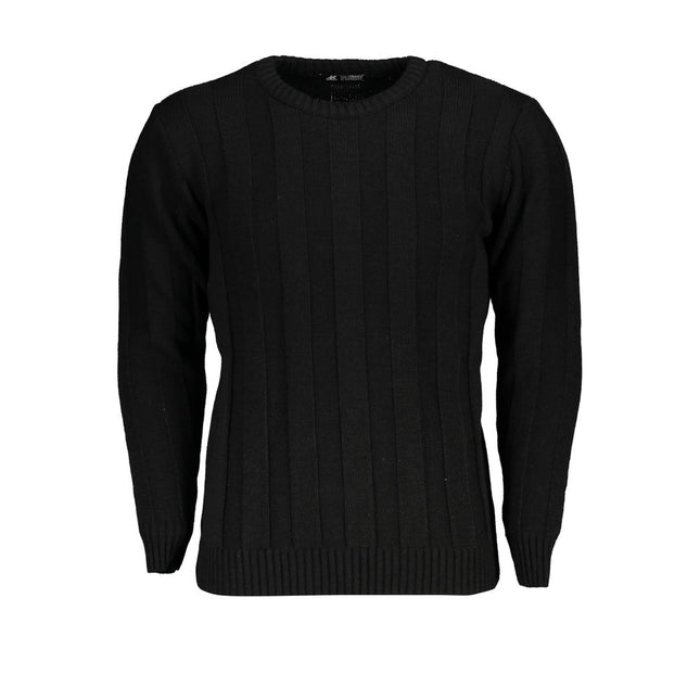U.S. Grand Black Acrylic Men's Sweater