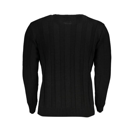 U.S. Grand Black Acrylic Men's Sweater