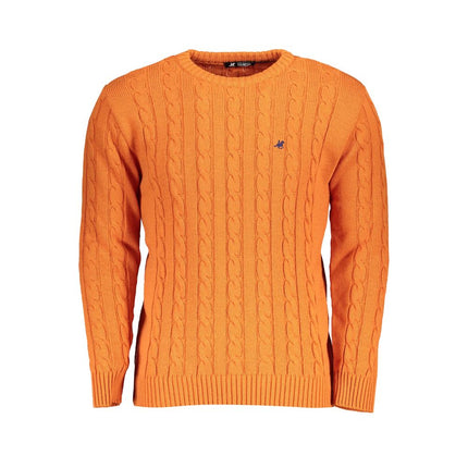 U.S. Grand Arancione Acrylic Men Sweater