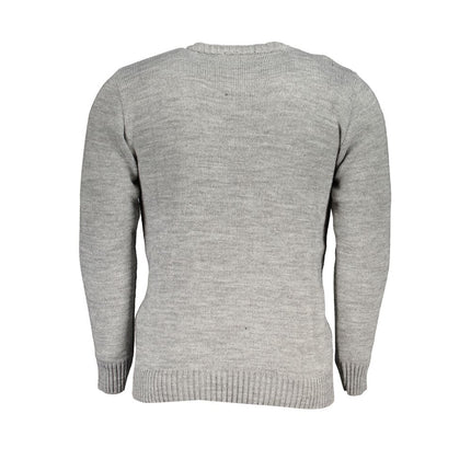 U.S. Grand Grigio Acrylic Men Sweater