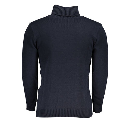 U.S. Grand Blue Acrylic Men Sweater