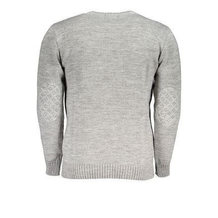 U.S. Grand Grigio Acrylic Men Sweater