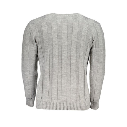 U.S. Grand Grigio Acrylic Men Sweater
