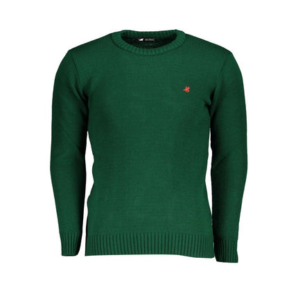 U.S. Grand Green Acrylic Men's Sweater