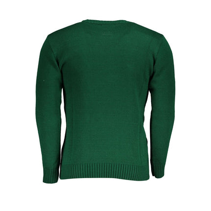 U.S. Grand Green Acrylic Men's Sweater