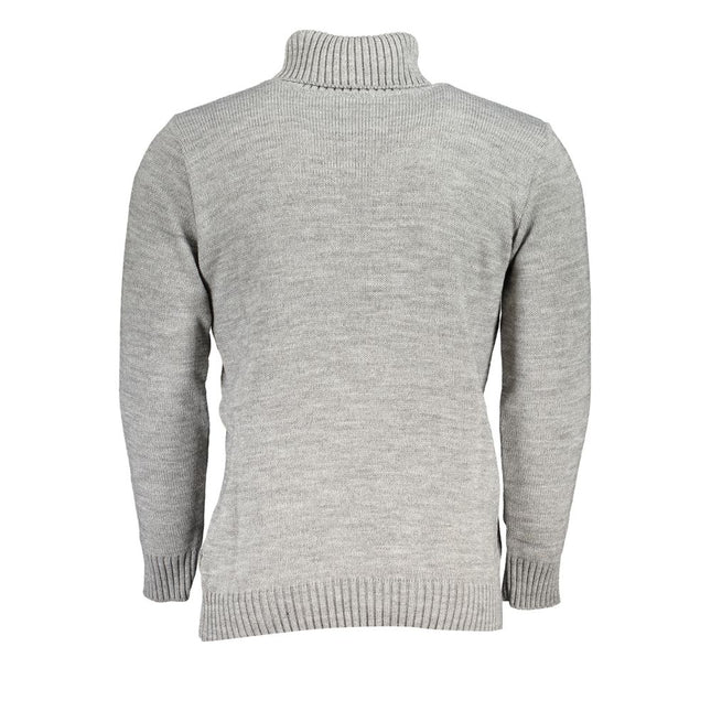 U.S. Grand Grigio Acrylic Men Sweater