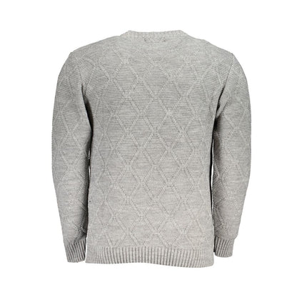 U.S. Grand Grigio Acrylic Men Sweater