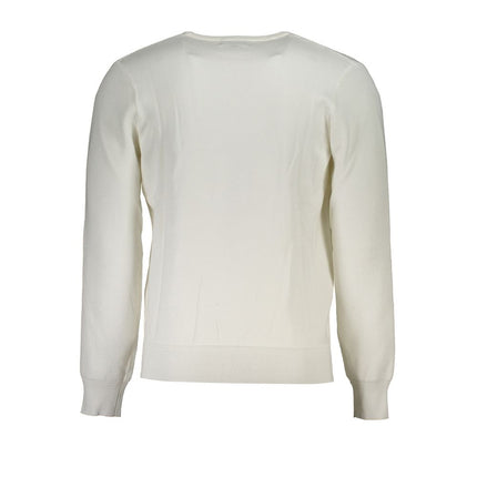 U.S. Grand White Viscosa Men Sweater