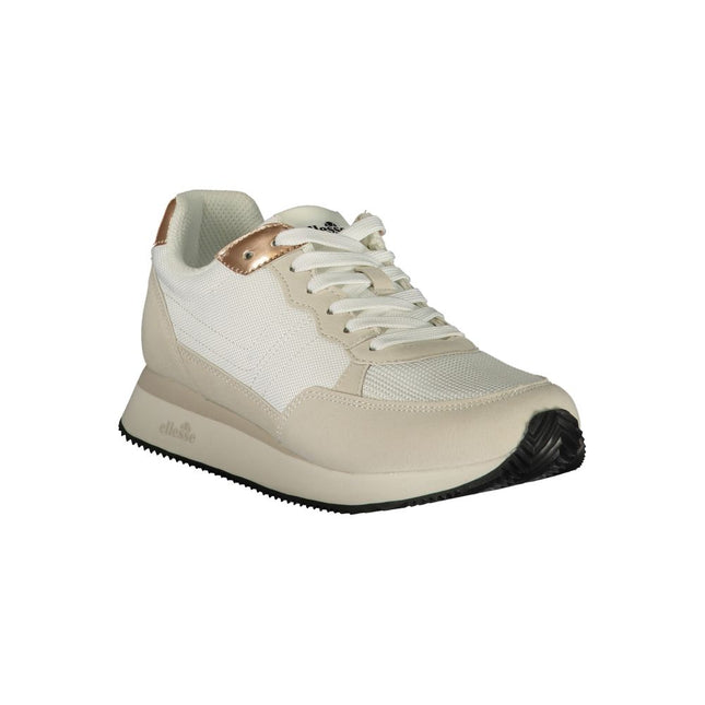Ellesse White Polyurethane Women Sneaker