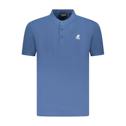 U.S. Grand Blue Cotton Men Polo Shirt