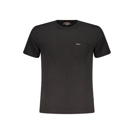 Guess Jeans Black Organic Cotton Men T-Shirt