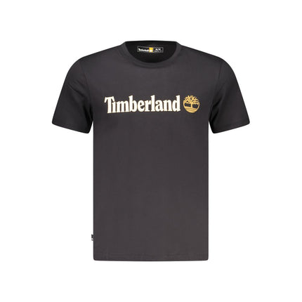 Timberland Black Cotton Men T-Shirt