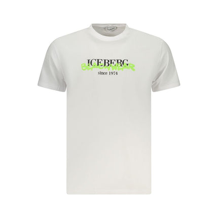 Iceberg Neon Cotton Men T-Shirt