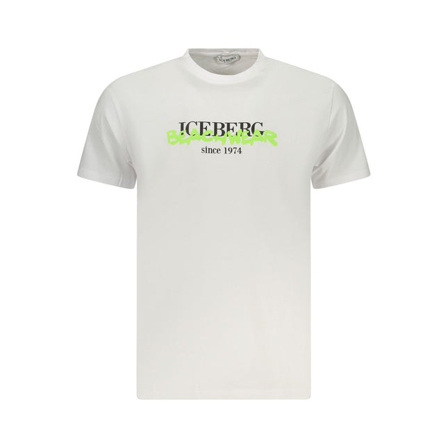 Iceberg Neon Cotton Men T-Shirt