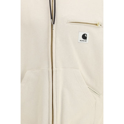Sacai Beige Cotton Sweatshirt