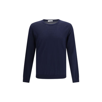 Roberto Collina Blue Cotton Sweatshirt