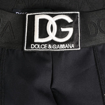Dolce & Gabbana Black Logo Waistband Men BoxerShorts Underwear