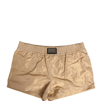 Dolce & Gabbana Beige Polyester Men Boxer Shorts Underwear