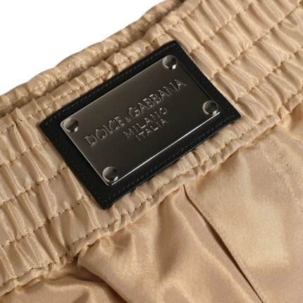 Dolce & Gabbana Beige Polyester Men Boxer Shorts Underwear