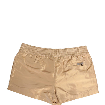Dolce & Gabbana Beige Polyester Men Boxer Shorts Underwear