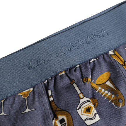 Dolce & Gabbana Gray Jazz Cocktail Men Brando Brief Underwear