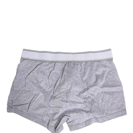 Dolce & Gabbana Gray Logo Cotton Men Regular Boxer Underwear