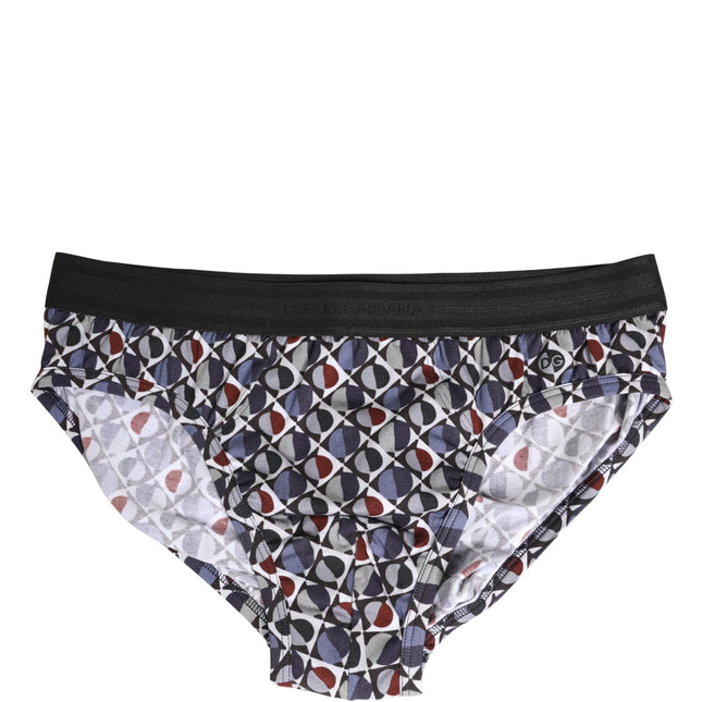 Dolce & Gabbana Multicolor Patterned Men Midi Brief Underwear