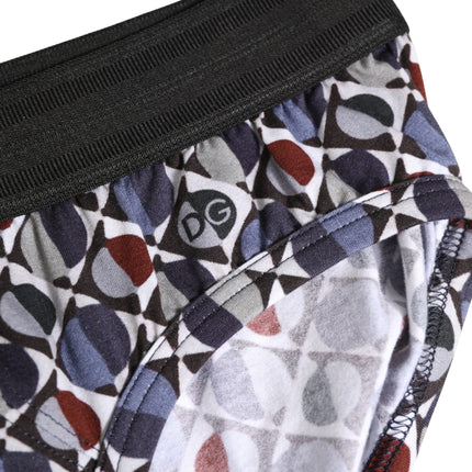 Dolce & Gabbana Multicolor Patterned Men Midi Brief Underwear