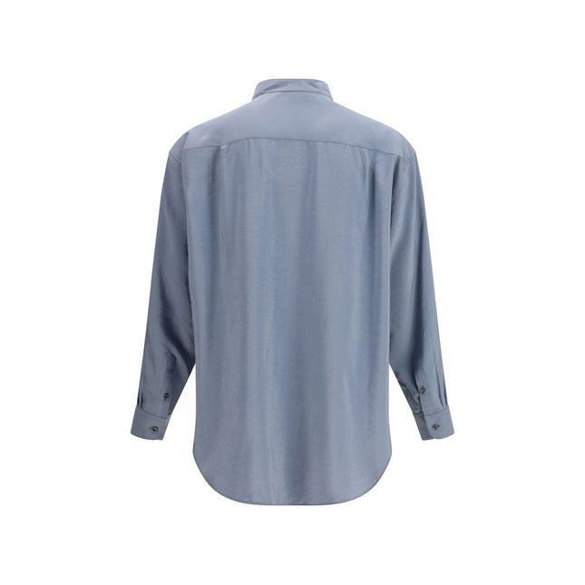 Giorgio Armani Gray Silk Shirt