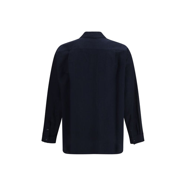 Giorgio Armani Blue Cotton Shirt